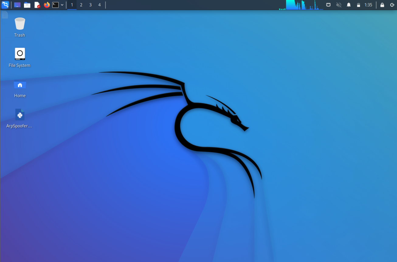 图1 打开攻击机kali