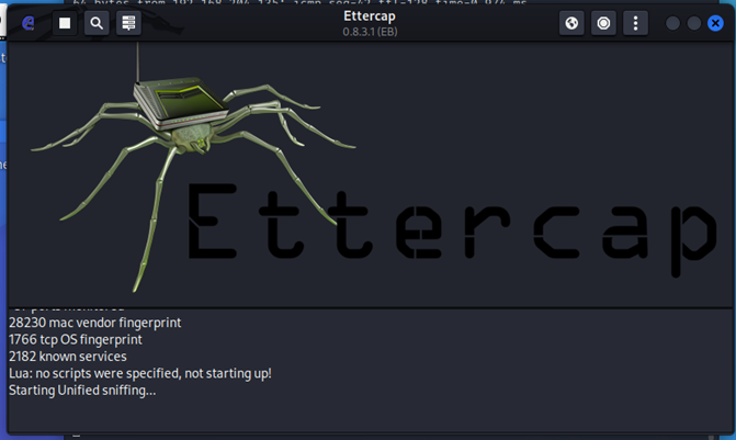 图9 当前网卡开始嗅探