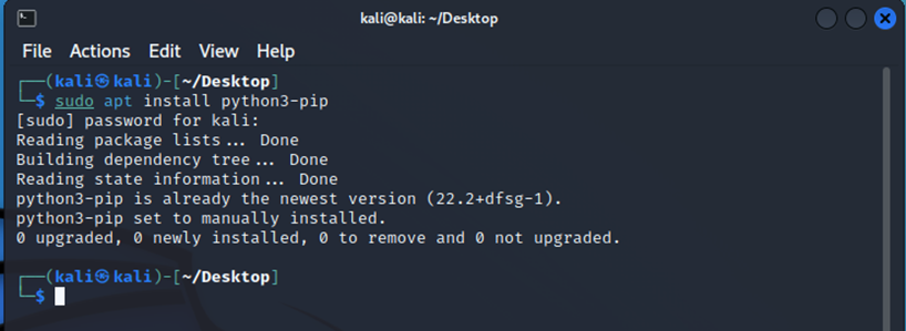 图1 kali安装pip3