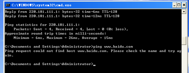图19 主机受到Arp欺骗攻击后无法上网