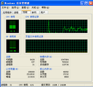 图18 攻击后CPU使用情况